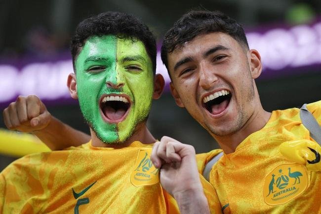 Imagens dos torcedores no jogo entre Frana e Austrlia, pelo Grupo D da Copa do Mundo