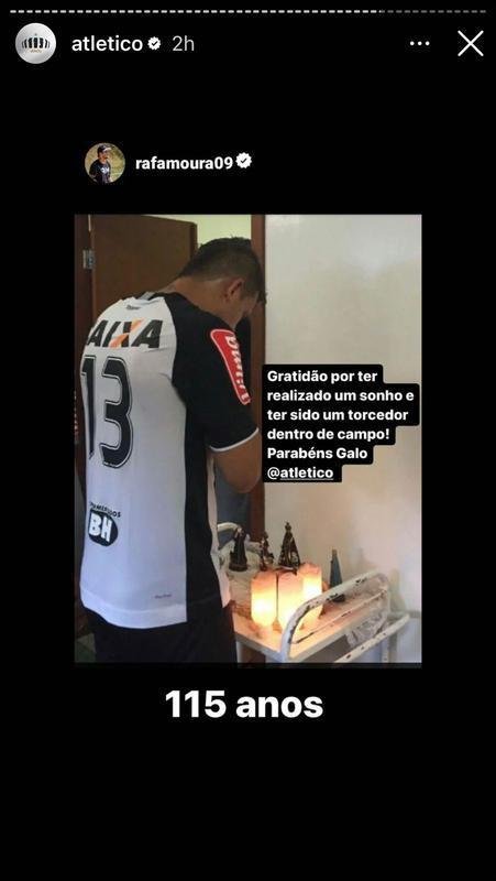 Jogadores e ex-atletas do Atltico mandaram mensagens ao clube pelo aniversrio de 115 anos.