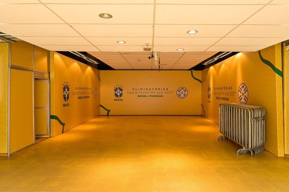 Mineiro, em BH, foi envelopado em verde, amarelo e azul para receber o duelo entre Brasil e Paraguai pela 16 rodada das Eliminatrias da Copa do Mundo do Catar