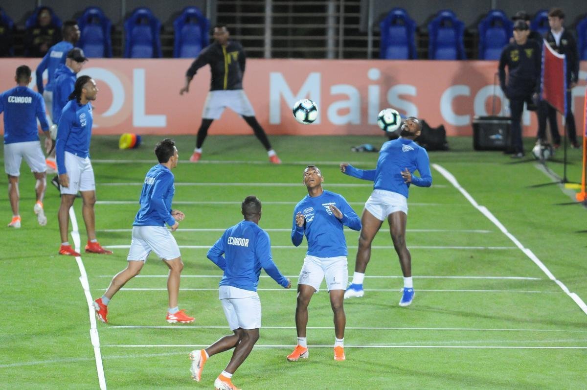 Seleo Equatoriana treinou pela primeira vez em BH, no Sesc Venda Nova