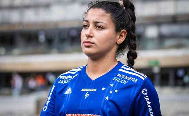 Duda é um dos destaques do time feminino do Cruzeiro que está na Primeira Divisão do Campeonato Brasileiro