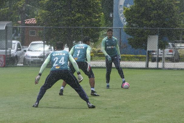 Imagens do treino do Cruzeiro nesta segunda-feira, 19 de fevereiro, na Toca da Raposa II