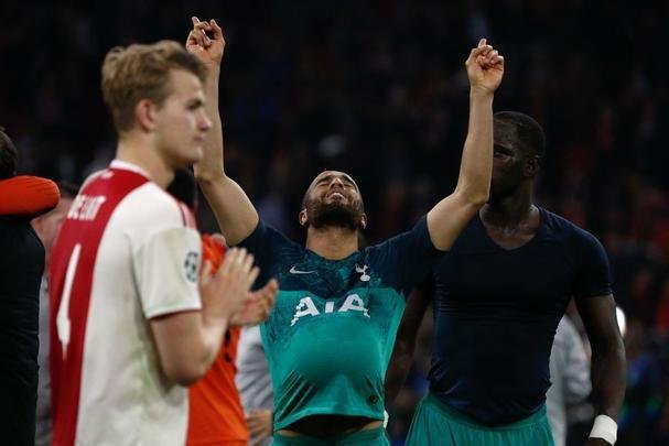 Lucas marcou três vezes contra o Ajax e conduziu o Tottenham à final da Liga dos Campeões