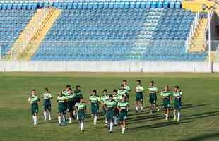 Elenco do Amrica fez ltimo treinamento, no Presidente Vargas, antes de duelo contra o Cear