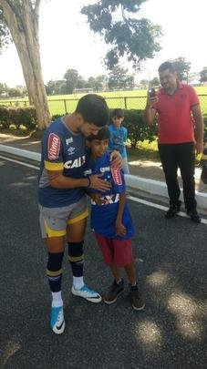 Primeiro contato com De Arrascaeta na Toca da Raposa