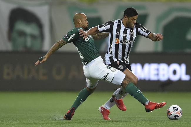 Fotos do jogo de ida da semifinal da Copa Libertadores de 2021, entre Palmeiras e Atltico, no Allianz Parque, em So Paulo