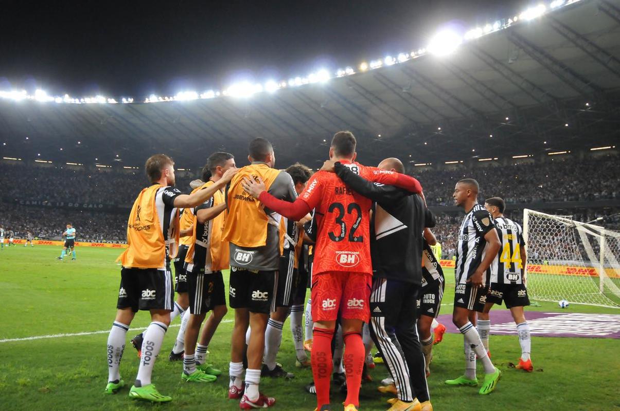Fotos do jogo de ida das quartas de final da Copa Libertadores, entre Atltico e Palmeiras, no Mineiro