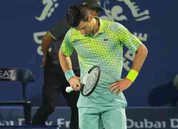 Tenista foi eliminado na semifinal do torneio ATP 500 de Dubai pelo russo Daniil Medvedev por 2 sets a 0, parciais de 6-4 e 6-4
