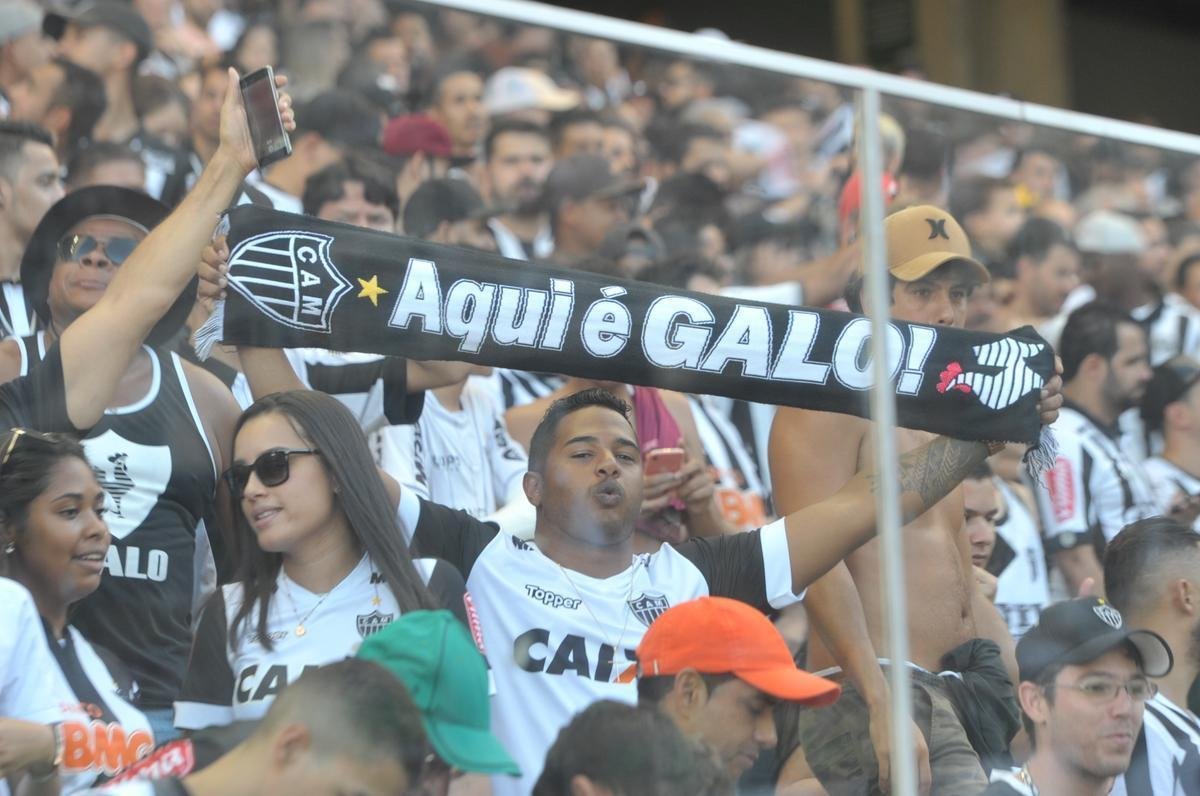 Torcida do Atltico na deciso do Campeonato Mineiro, no Independncia