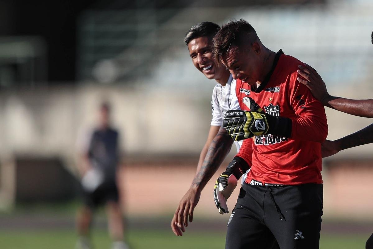 Atlético teve atividade no Estádio Olímpico Brígido Iriarte, em Caracas, antes da estreia na Libertadores