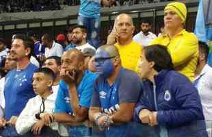 Torcida do Cruzeiro durante a partida contra o Internacional, no Mineiro, pela semifinal da Copa do Brasil