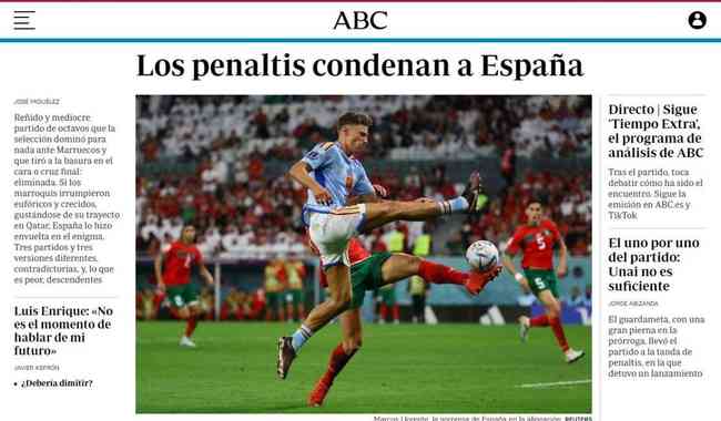 Jornal detona atuação da Espanha na derrota contra Escócia