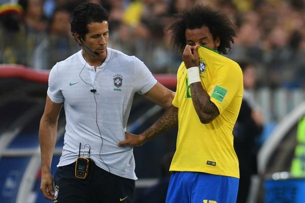 Marcelo deixou o campo chorando em Moscou