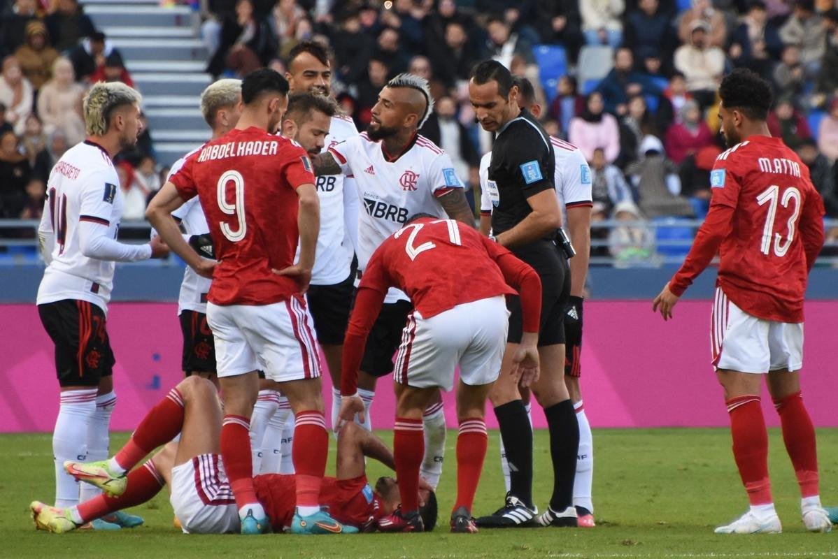 Fotos da deciso do 3 lugar no Mundial de Clubes da Fifa entre Al Ahly e Flamengo, no Estdio de Tnger, no Marrocos
