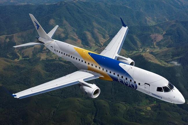 Avio modelo E190 da Embraer 