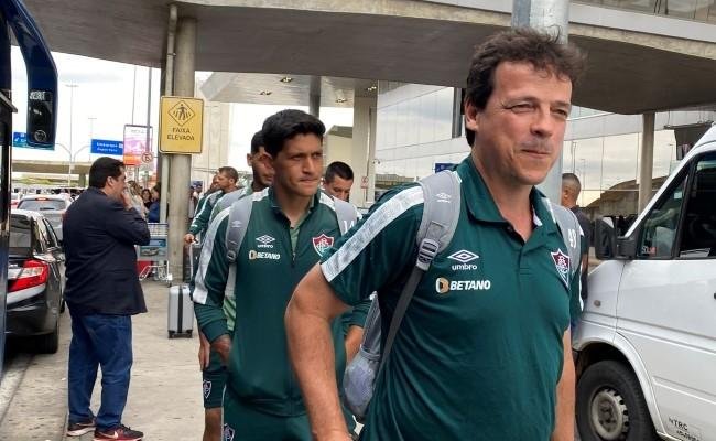 Delega��o do Fluminense j� desembarcou em Belo Horizonte