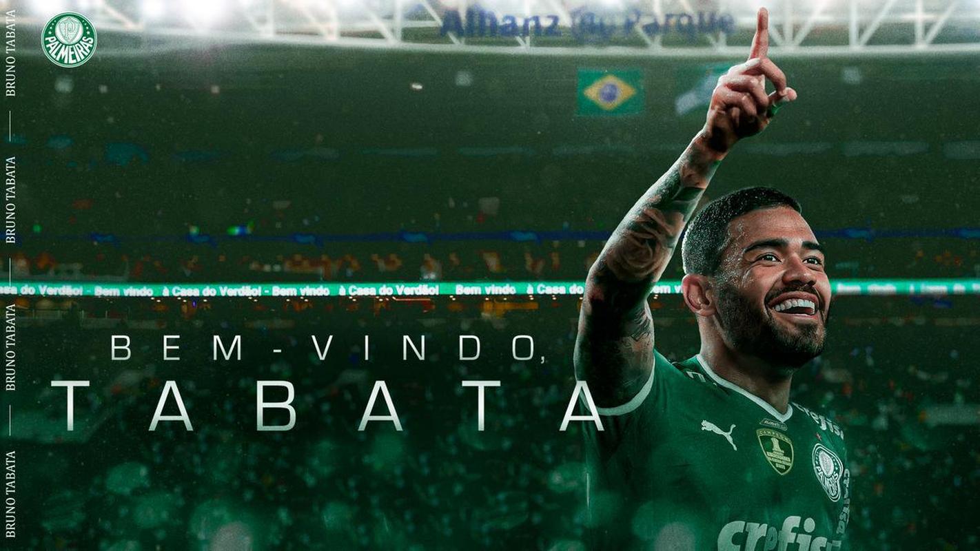 Palmeiras contratou o meia Bruno Tabata