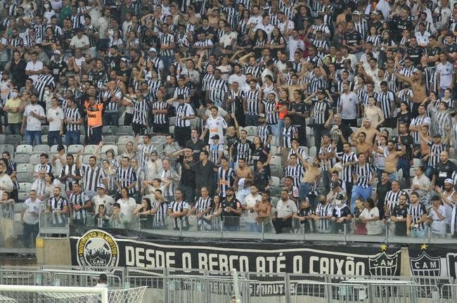 Torcida do Atltico no clssico contra o Amrica, no Mineiro, pela Copa Libertadores