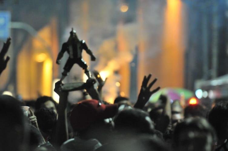 Festa da torcida pelo bicampeonato brasileiro do Atlético na sede do clube, no bairro de Lourdes, em BH