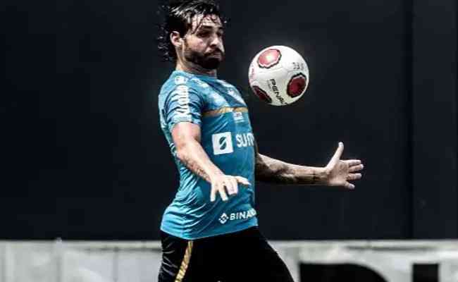 Ricardo Goulart foi a principal contratao do Santos chegou sob forte expectativa, vestindo a camisa 10