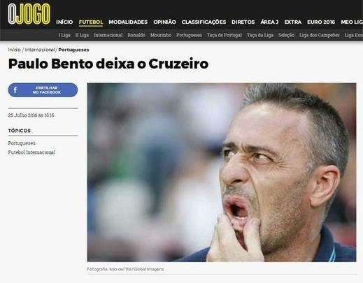 Demisso de Paulo Bento foi destaque na capa dos portais dos principais veculos de comunicao