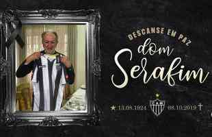 Pelas redes sociais, o Atltico lamentou a morte Dom Serafim e decretou luto oficial de trs dias no clube