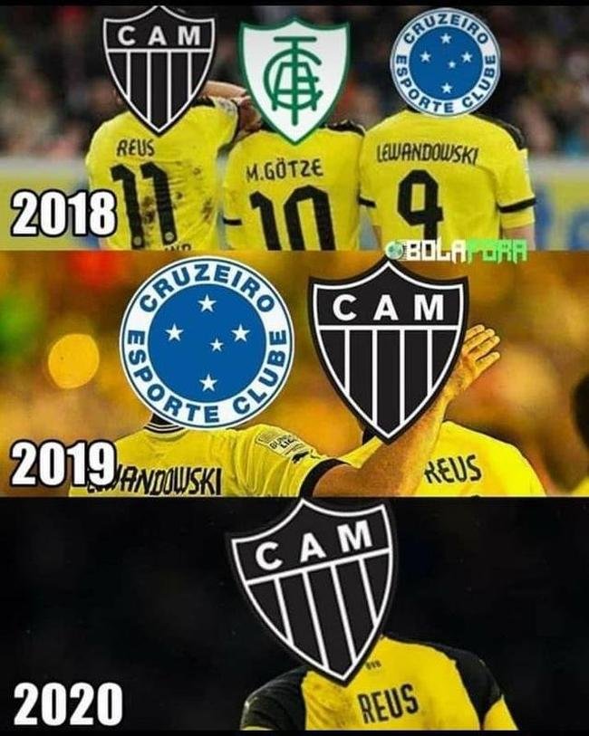 Torcedores rivais fazem memes com o rebaixamento celeste