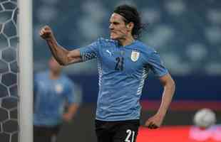6. Edinson Cavani (Uruguai) - 17 gols em 39 jogos
