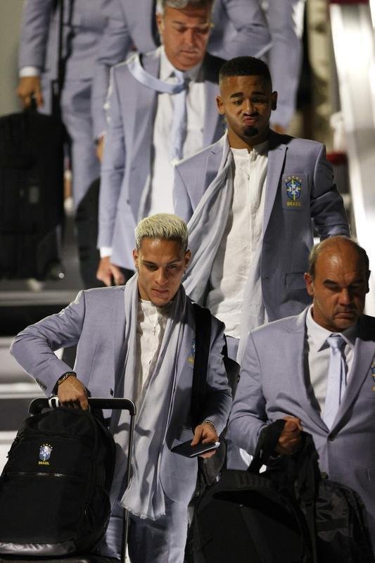 Chegada da Seleo Brasileira a Doha, no Catar, para disputar a Copa do Mundo da Fifa e tentar o hexa