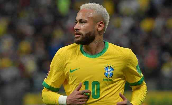 Neymar durante partida entre Brasil e Colômbia, pelas Eliminatórias da Copa do Mundo de 2022