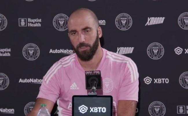 Higuaín jogava desde 2020 no Inter Miami, dos Estados Unidos