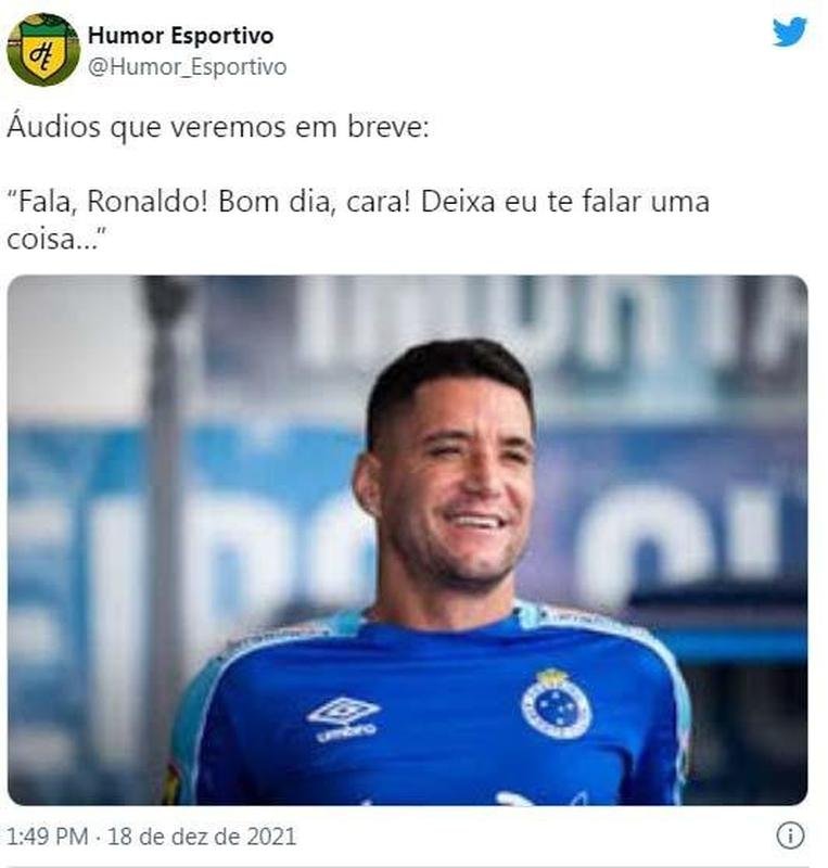 Memes: Ronaldo compra 90% das aes da SAF do Cruzeiro