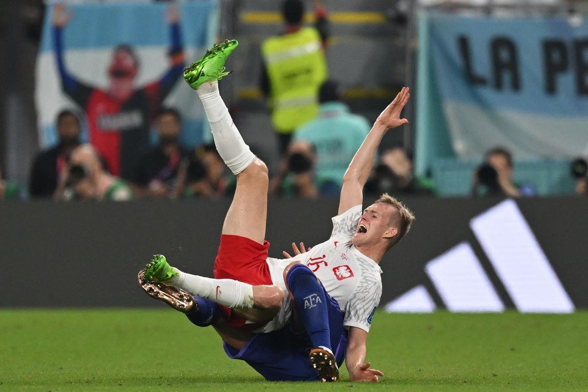 Fotos do jogo entre Polnia e Argentina no Estdio 974, em Doha, pela terceira rodada do Grupo C da Copa do Mundo, no Catar