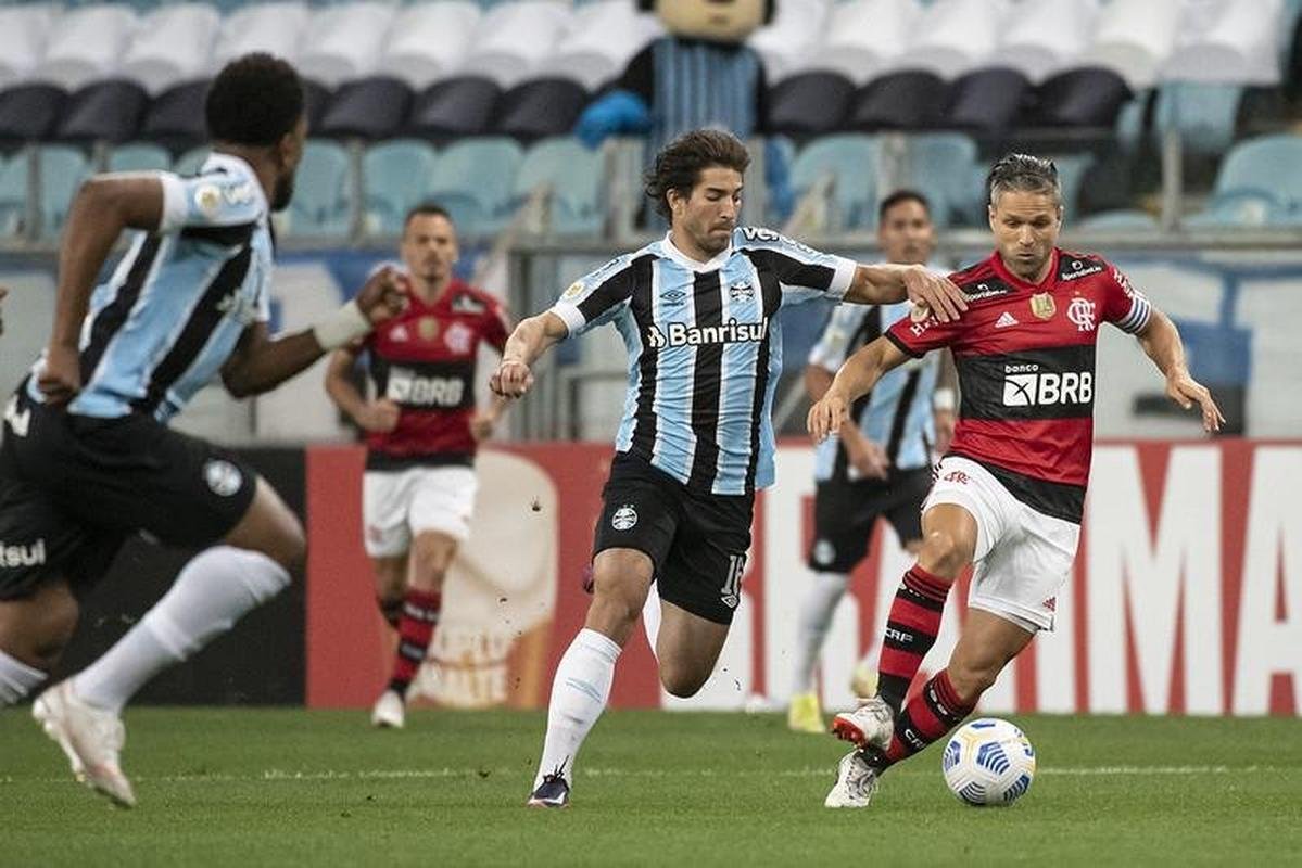Fotos do jogo entre Grmio e Flamengo, na Arena do Grmio, em Porto Alegre, pela segunda rodada do Campeonato Brasileiro (23/11/2021)