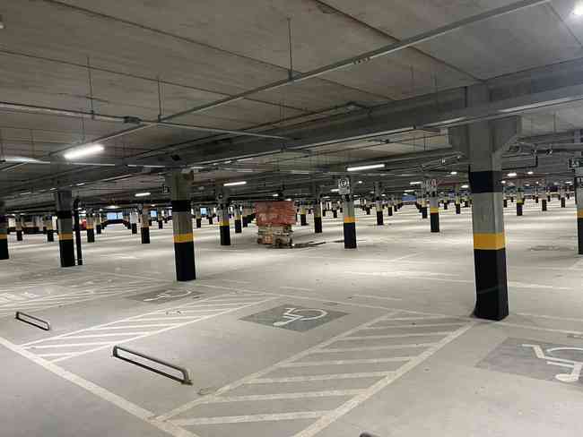 Parking spaces at the MRV Arena