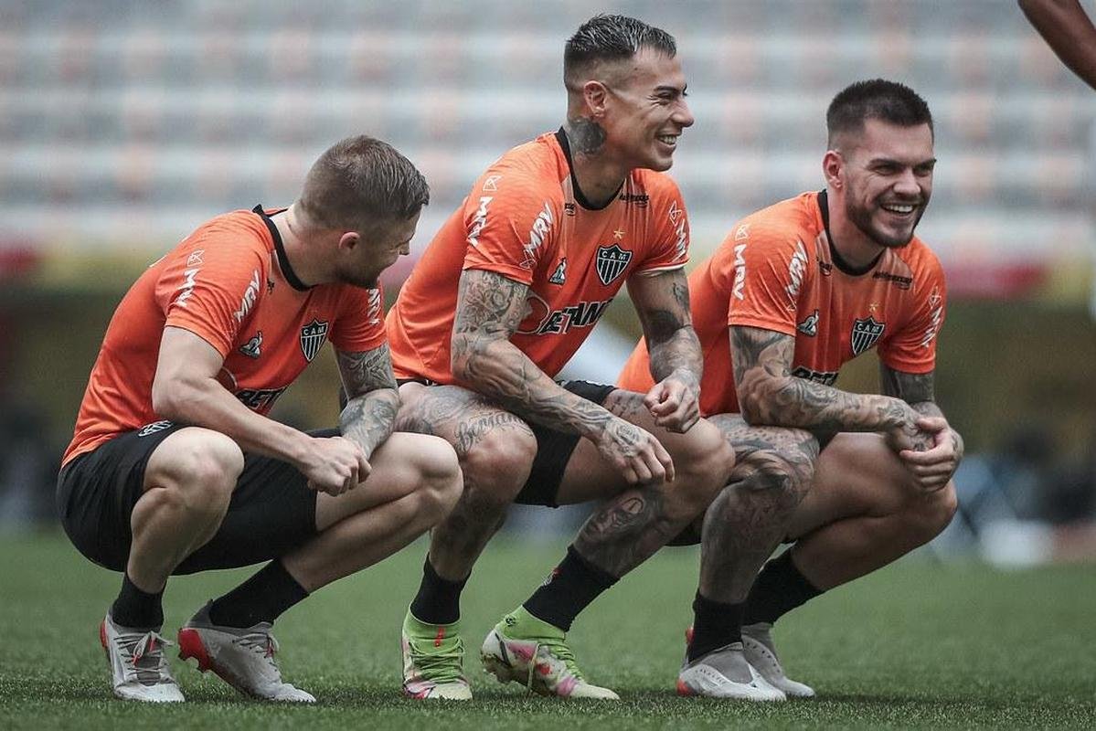 Fotos do ltimo treino do Atltico antes da deciso da Copa do Brasil
