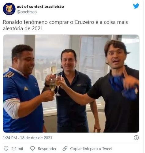 Memes: Ronaldo compra 90% das ações da SAF do Cruzeiro