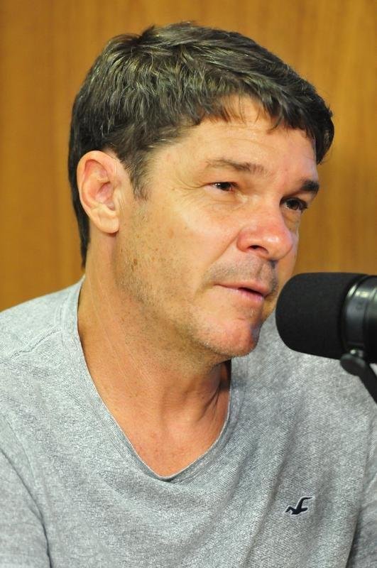 Valdir Todinho, ex-volante de Atltico, Cruzeiro e Amrica, durante entrevista ao quadro Por onde anda?, do Superesportes