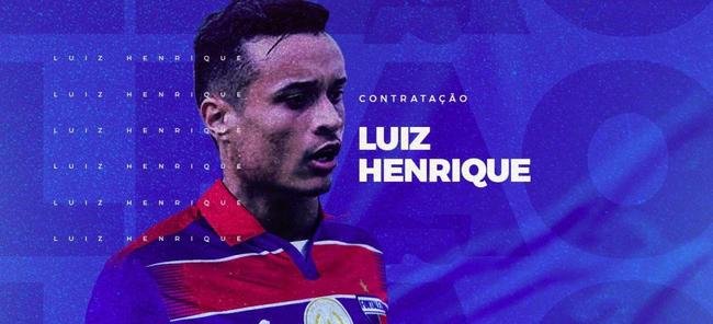O Fortaleza anunciou a contratao do volante Luiz Henrique, que estava no Flamengo