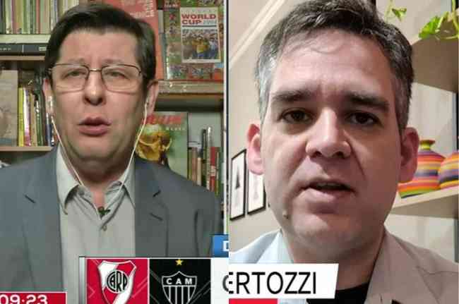 Unzelte e Bertozzi criticaram as atuações do Atlético nas quartas de finais, contra o Boca