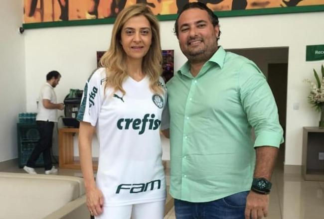 Leila e Mattos: parceria deu resultado no Palmeiras