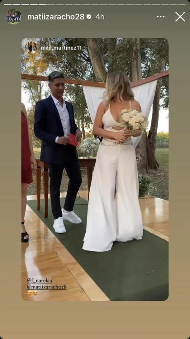 Mais um registro da cerimnia de casamento de Zaracho.