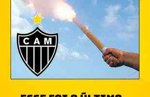 Torcedores brincaram com mais uma derrota do Galo no Campeonato Brasileiro