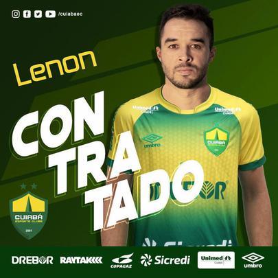 O Cuiab anunciou a contratao do lateral-direito Lenon, que estava no Guarani