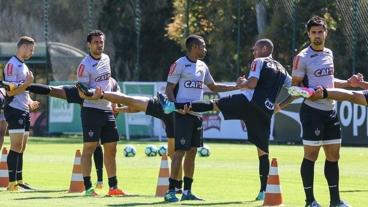 Fotos do treino do Galo antes de jogo pela Primeira Liga