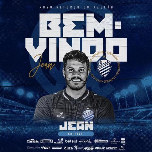Jean: goleiro foi emprestado ao CSA até o fim da temporada 2022