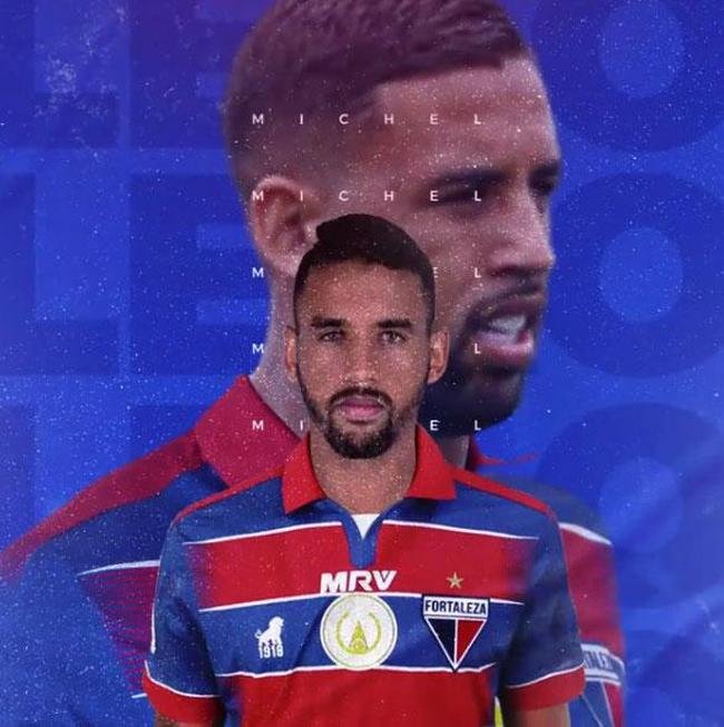 O Fortaleza anunciou a contratao do volante Michel, que estava no Grmio