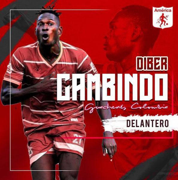 Diber Cambindo, atacante (América de Cali, da Colômbia)