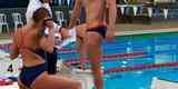 Nadadores britnicos treinam na piscina coberta do Centro de Treinamento da UFMG