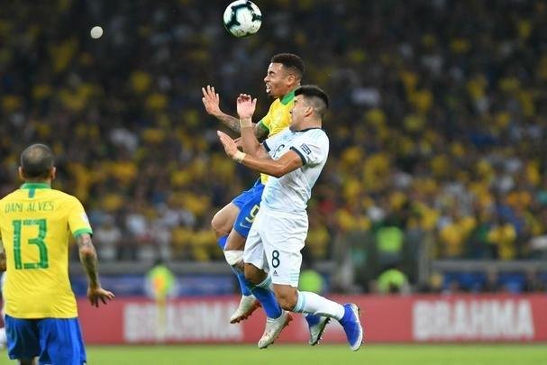 Fotos da vitria do Brasil sobre a Argentina, por 2 a 0, no Mineiro, pela semifinal da Copa Amrica; Gabriel Jesus e Firmino marcaram os gols da seleo em BH